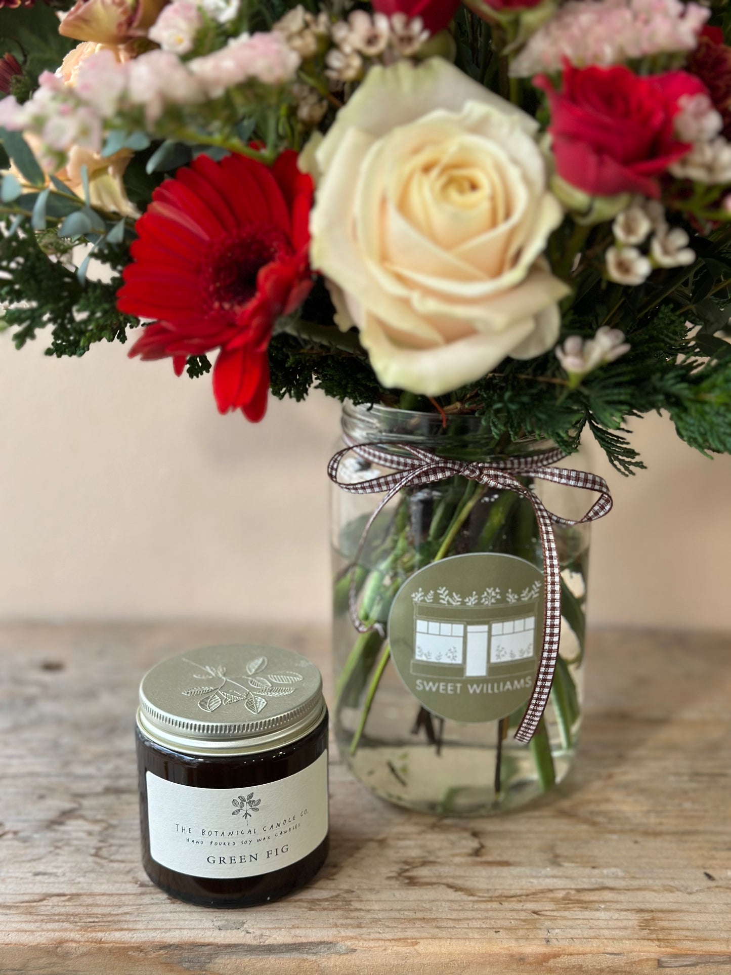 Christmas Gift Jar, Candle and Chocolate Bar Set