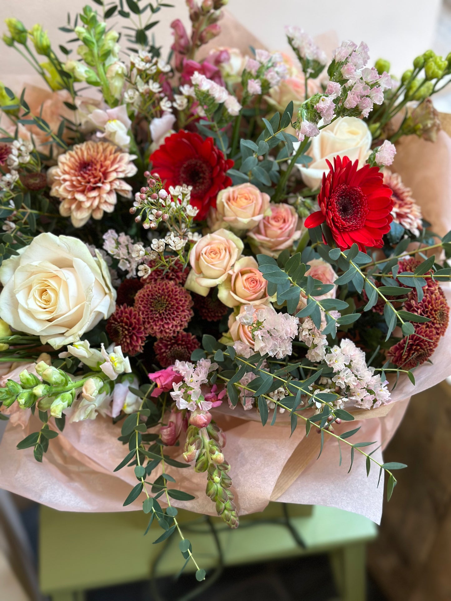 Christmas Aqua Box Bouquet
