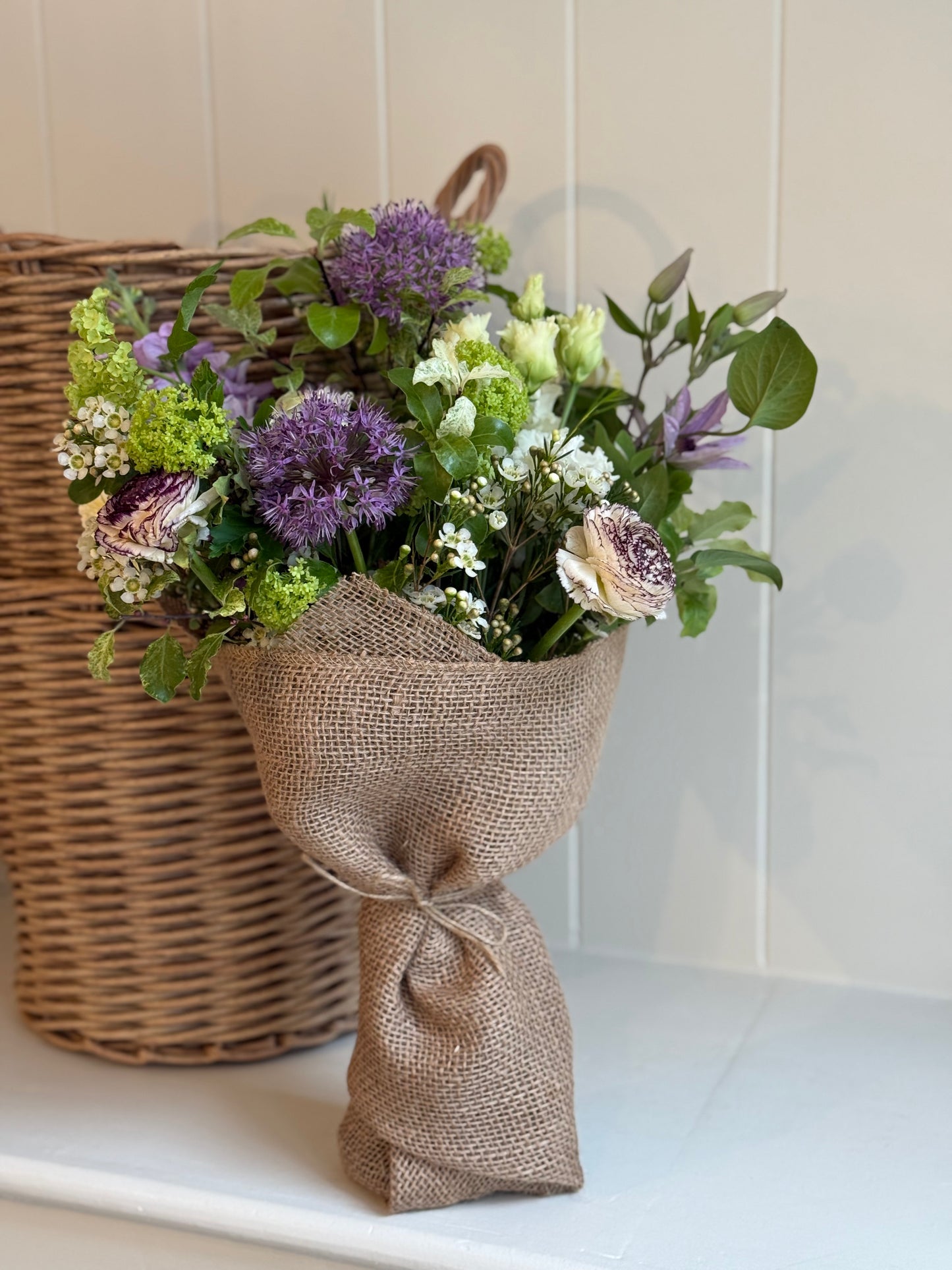 Hessian Wrap Bouquet