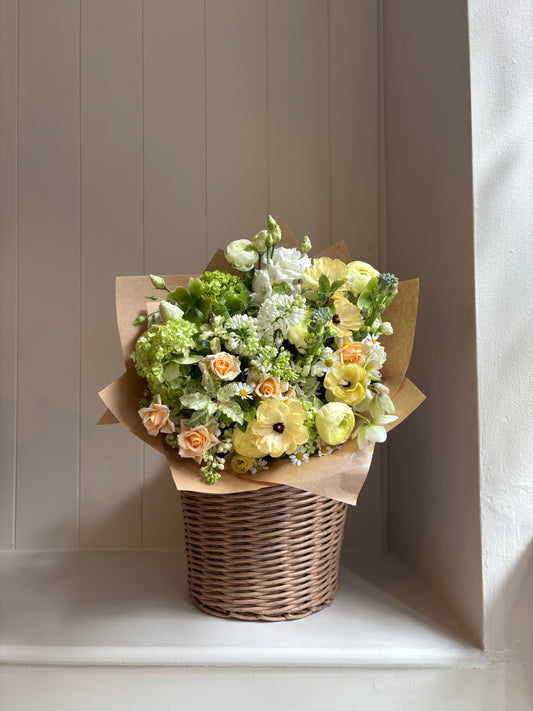 The Mother's Day Aqua Bouquet - Whites and Greens (Pre-order)