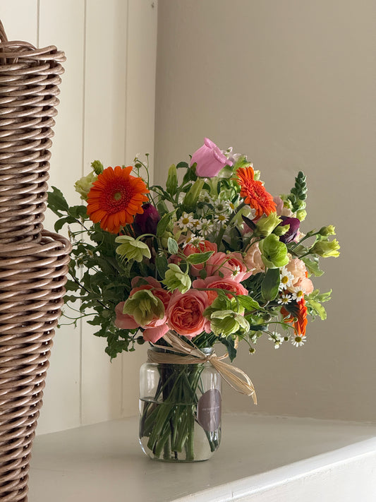 Seasonal Jar Arrangement